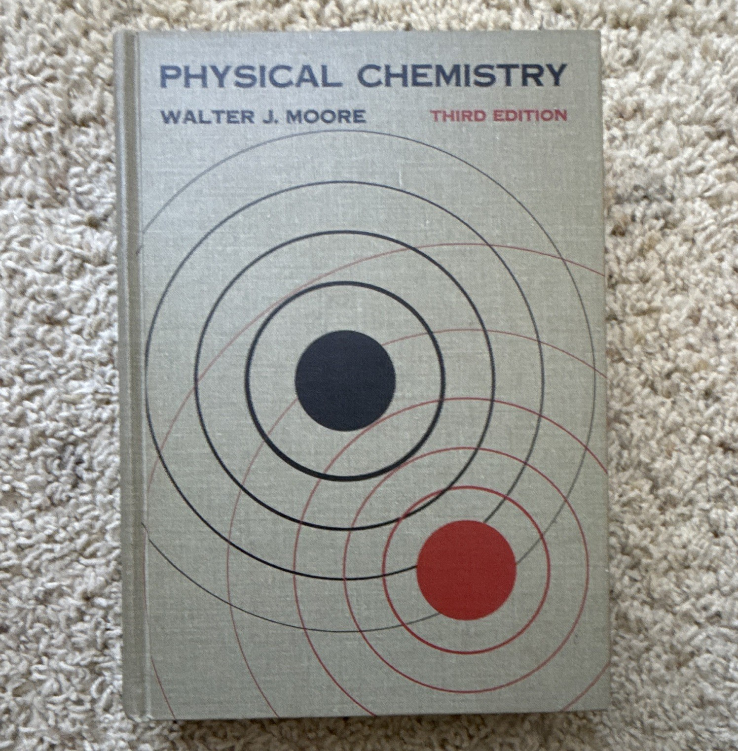 Prentice-Hall Physical Chemistry Walter J. Moore 3rd Ed 1962 Hardcover