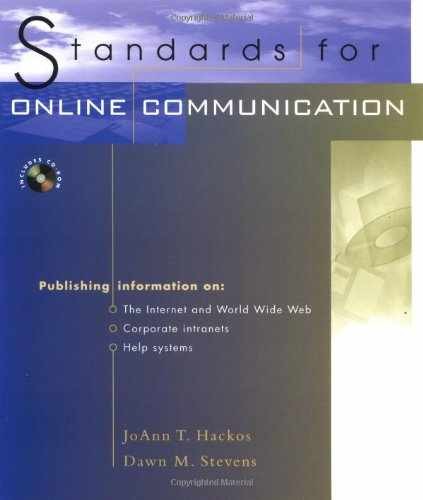 Standards for Online Communication – Paperback, by Hackos JoAnn T.; – Very Good
