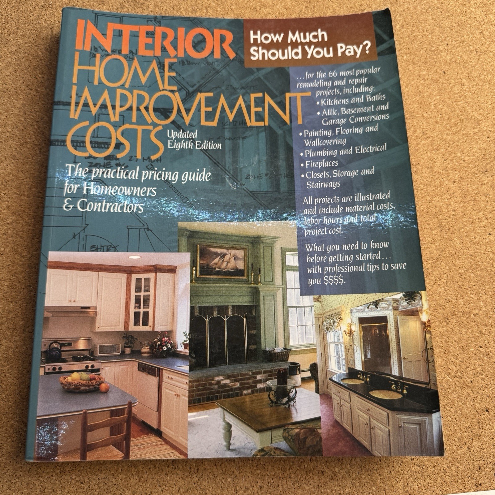 Interior Home Improvement Costs RSMeans 8th Ed Paperback 2005 – Clean Pages