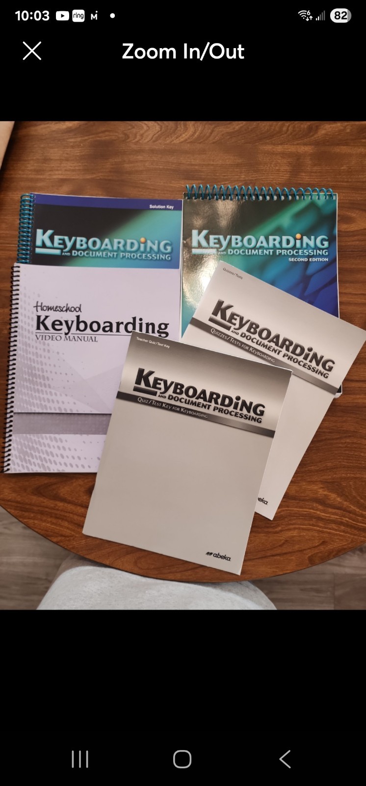 Keyboarding Abeka Homeschool 9, 10, 11, 12th Grade Like New