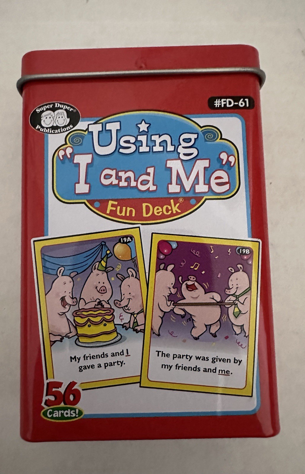 Using I and Me Fun Deck Thomas Webber (2003, Cards,Flash Cards) super duper